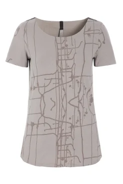 Henriette Steffensen Copenhagen BLUSE | 96045 ART PRINT SAND Best Sale