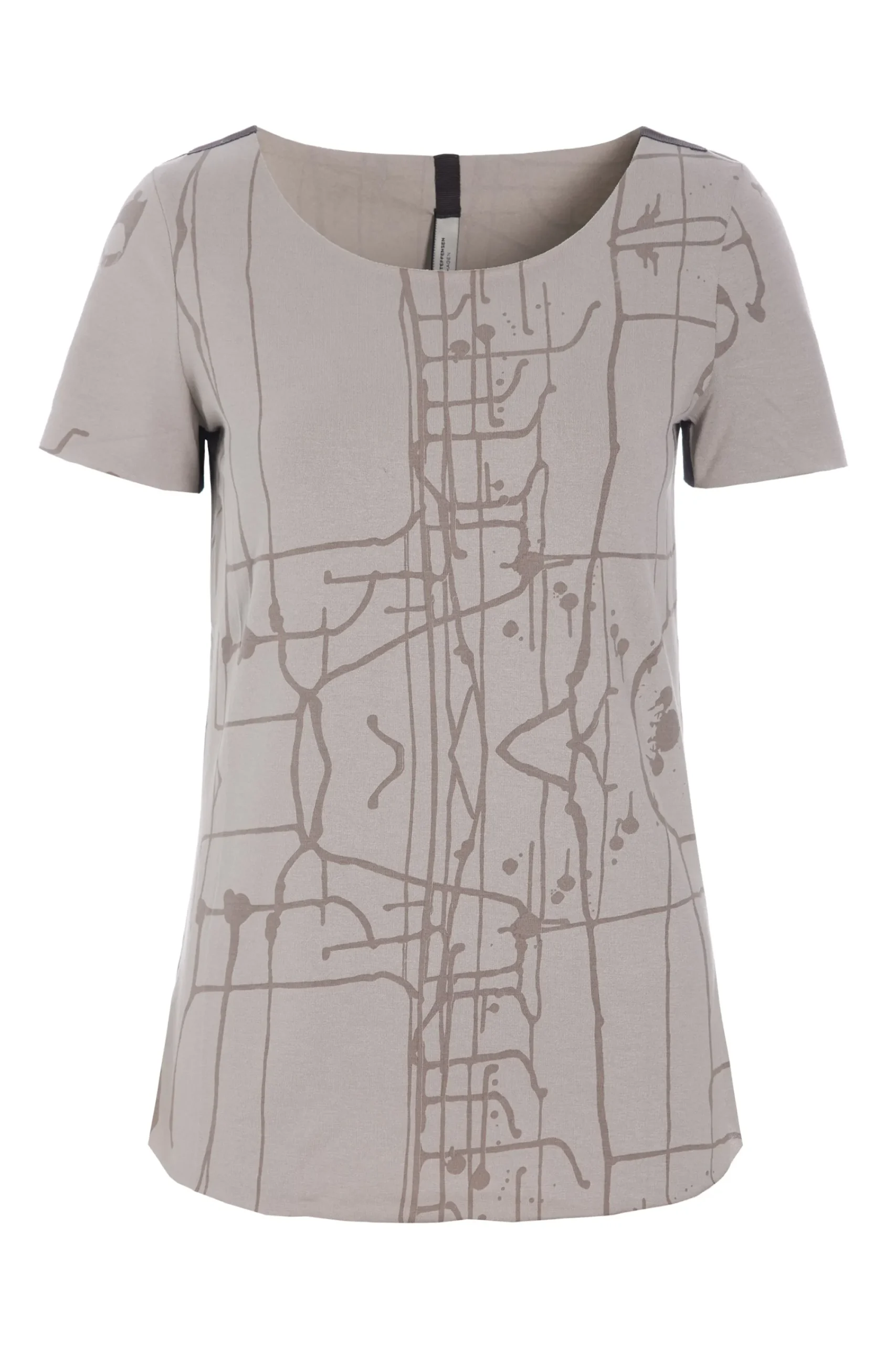 Henriette Steffensen Copenhagen BLUSE | 96045 ART PRINT SAND Best Sale
