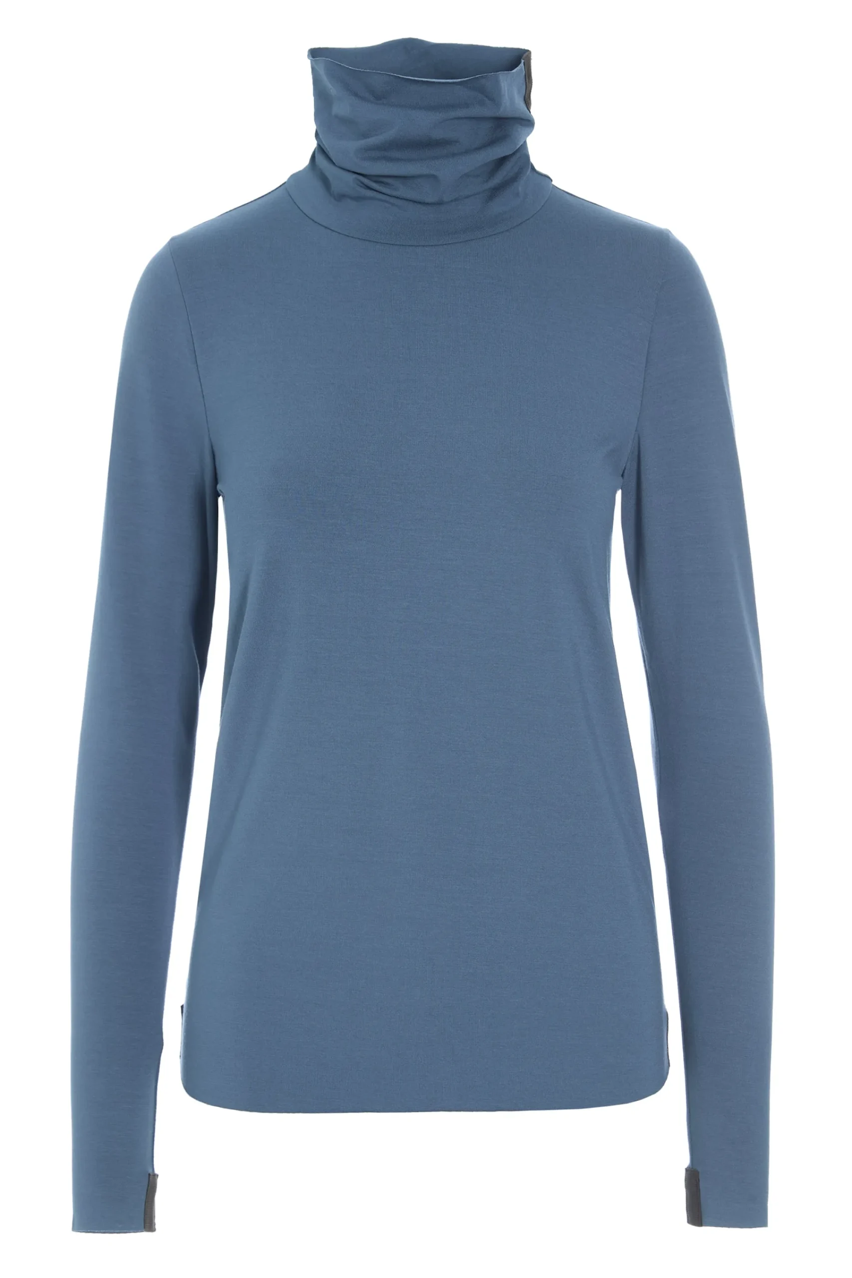 Henriette Steffensen Copenhagen BLUSE HOHER KRAGEN | 96079 DUSTY BLUE Best Sale