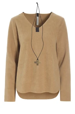 Henriette Steffensen Copenhagen BLUSE M/ HALSKETTE | 1362 CAMEL Hot