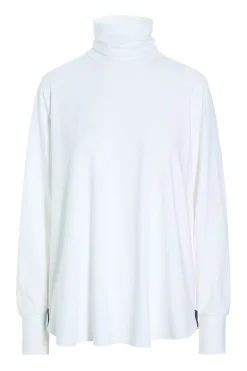 Henriette Steffensen Copenhagen BLUSE MIT HOHE HALS | 96077 WHITE Cheap