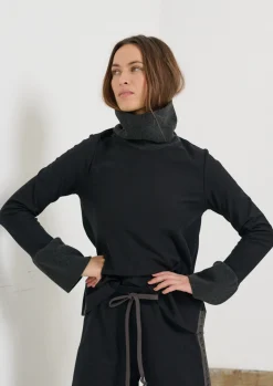 Henriette Steffensen Copenhagen BLUSE MIX | 71012 BLACK Shop