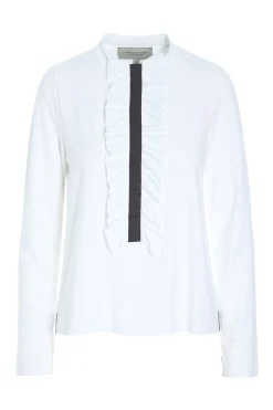 Henriette Steffensen Copenhagen BLUSE M/ RÜSCHEN | 96090 WHITE Clearance