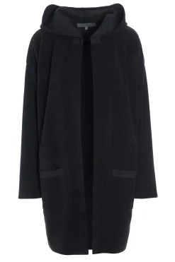 Henriette Steffensen Copenhagen CARDIGAN MIT KAPUZE | 7118 SOFT BLACK Shop