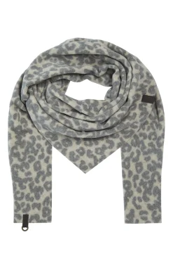 Henriette Steffensen Copenhagen DREIECKIGER SCHAL | 4051P LEOPARD grey Store