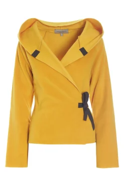 Henriette Steffensen Copenhagen KLASSISCHE FLEECE WICKEL CARDIGAN | 1009 SAFRAN Store