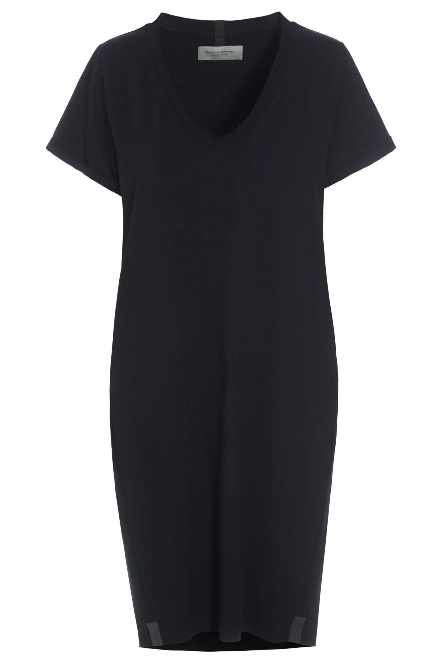 Henriette Steffensen Copenhagen KLEID V-NECK | 98049 BLACK Cheap