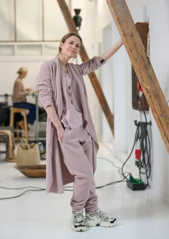Henriette Steffensen Copenhagen LANGE CARDIGAN M/ WASSERFALL | 7131 NUDE Outlet