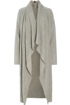 Henriette Steffensen Copenhagen LANGE CARDIGAN M/ WASSERFALL | 7131 SAND Discount