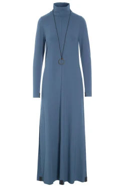 Henriette Steffensen Copenhagen LANGE KLEID W/SCHMUCK | 98058 DUSTY BLUE Flash Sale