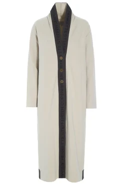 Henriette Steffensen Copenhagen LANGER CARDIGAN MIT MESSINGKNÖPFEN | 77003 KIT Best Sale