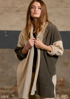Henriette Steffensen Copenhagen NO WASTE CARDIGAN | 7175 BARK/KIT/SAND Clearance