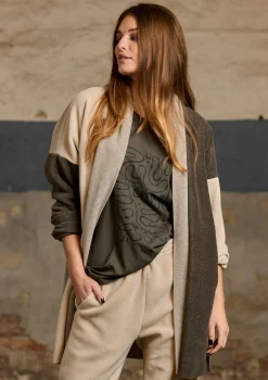 Henriette Steffensen Copenhagen NO WASTE CARDIGAN | 7175 BARK/KIT/SAND Clearance
