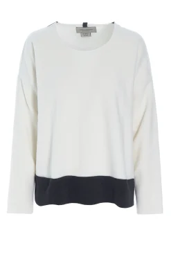 Henriette Steffensen Copenhagen ONESIZE BLUSE FRAUEN | 1335 OFF WHITE/SOFT BLACK Best