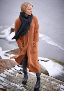 Henriette Steffensen Copenhagen SCHAL MIT FRANSEN | 4077 SOFT BLACK Flash Sale