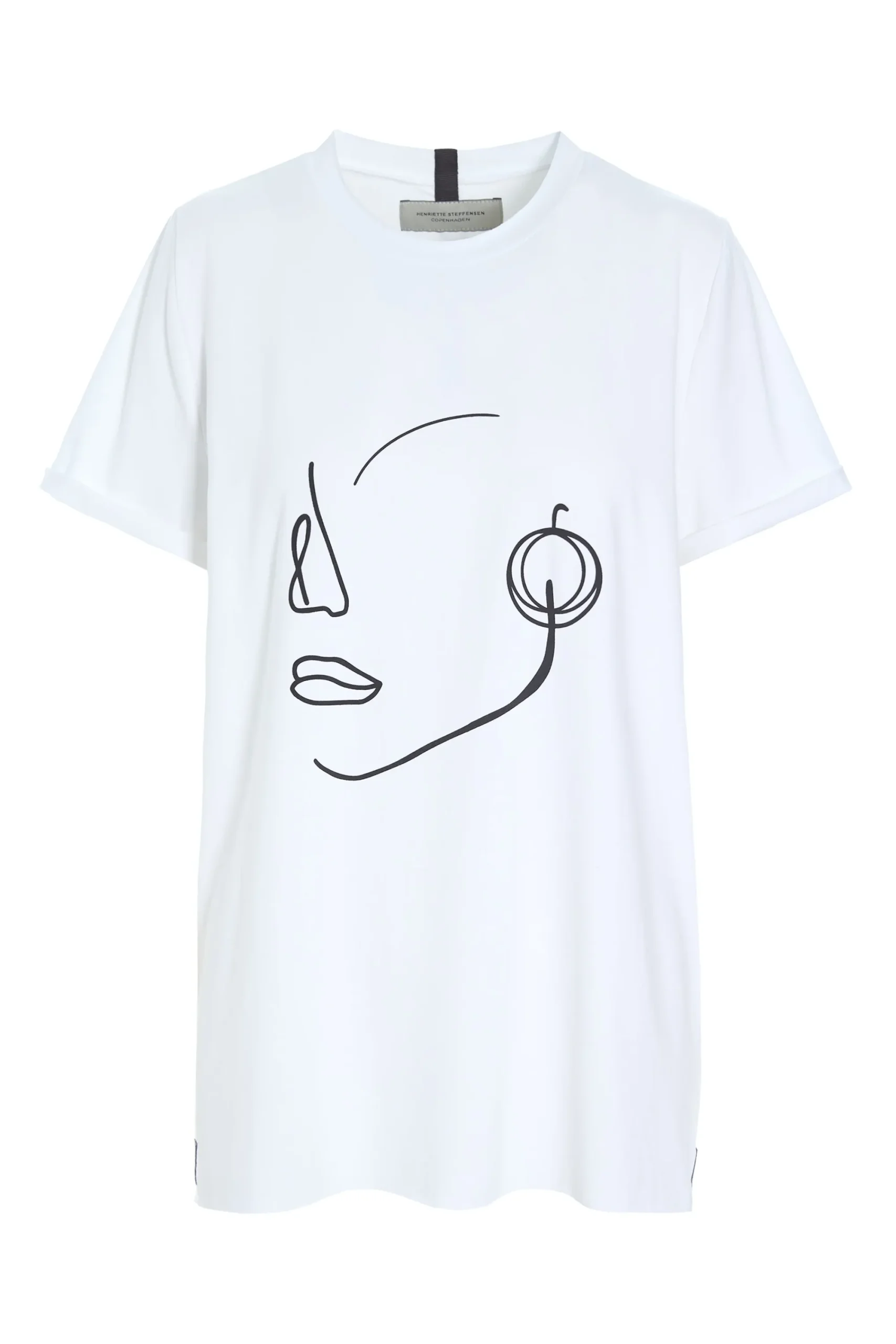 Henriette Steffensen Copenhagen T-SHIRT FACE IT | 96089 WHITE Shop