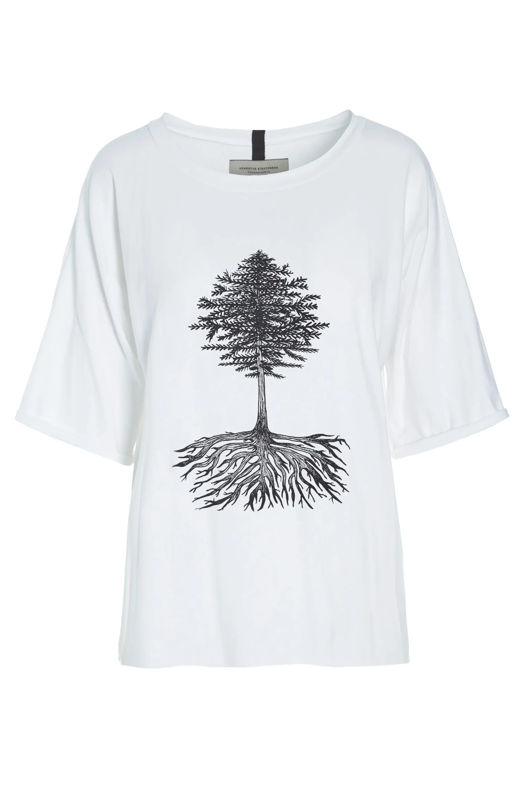 Henriette Steffensen Copenhagen T-SHIRT MIT GRAFIKDRUCK | 96064P WHITE New