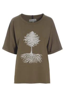 Henriette Steffensen Copenhagen T-SHIRT MIT GRAFIKDRUCK | 96064P BARK Cheap