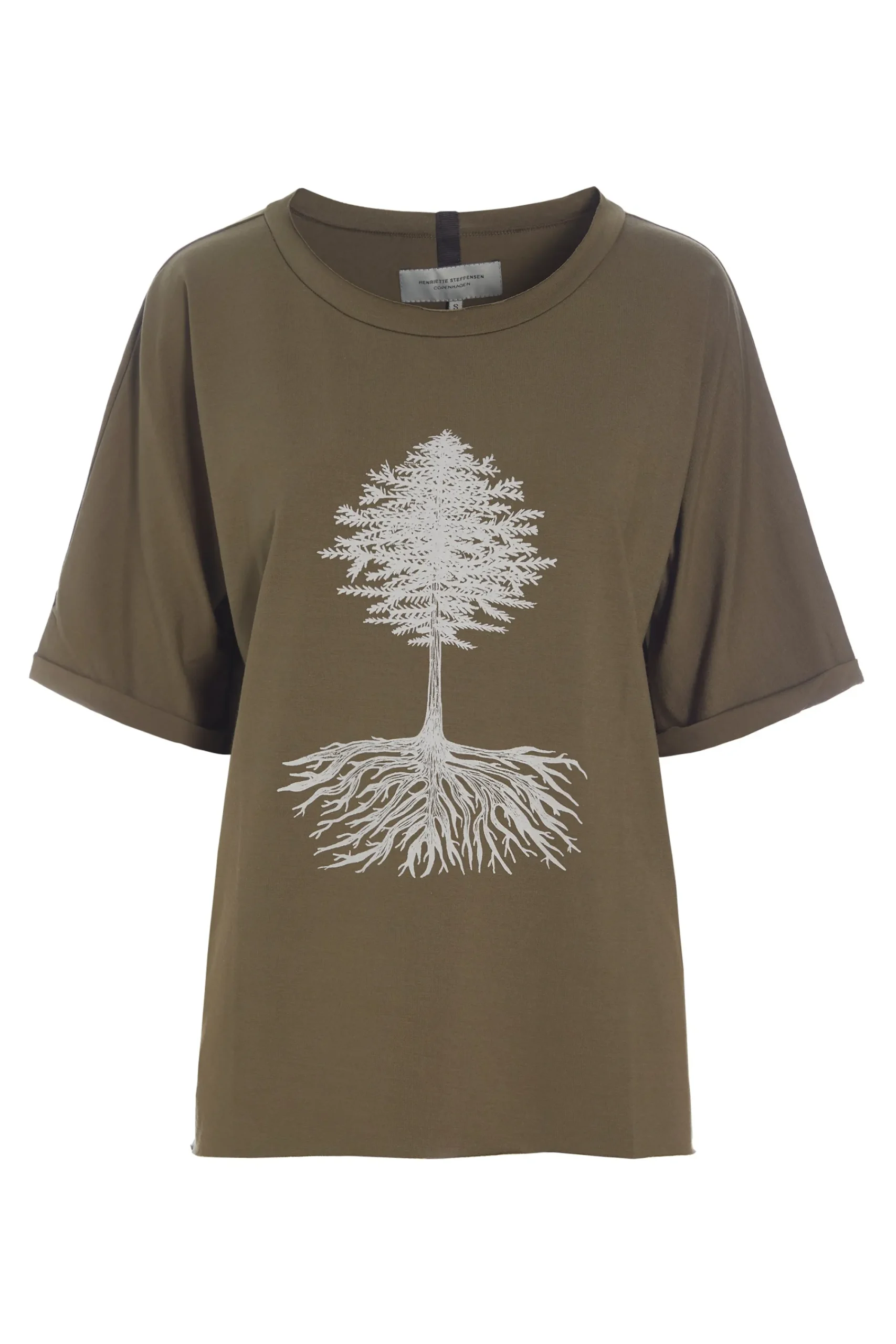 Henriette Steffensen Copenhagen T-SHIRT MIT GRAFIKDRUCK | 96064P BARK Cheap